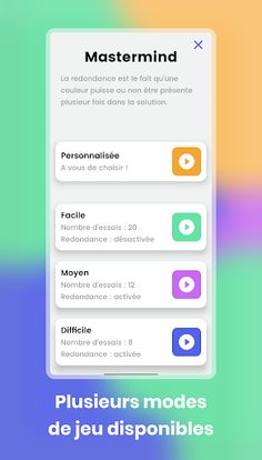 Mastermind game code breaker - Screenshot 2