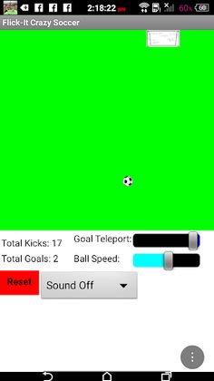 Flick Space Soccer - Screenshot 1