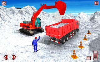 JCB Game 2021: Snow Excavator - Screenshot 1