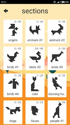 1001 Tangram puzzles game - Screenshot 3