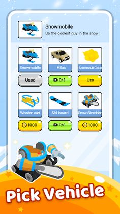 Crazy Snow Car - Screenshot 2