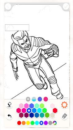 SuperHero Coloring & Drawing - Screenshot 1