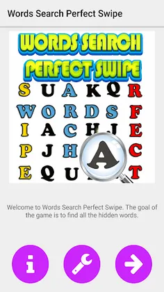 Words Search Perfect Swipe - Screenshot 1