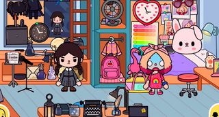 toca wednesday addams coloring - Screenshot 3