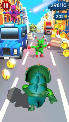 Subway Fall Hero Guys Run Rush - Screenshot 1