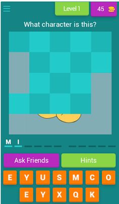 Cartoon Character Quiz Game - Screenshot 1