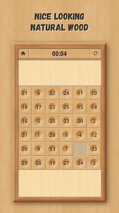 Sliding Puzzle: Wooden Classic - Screenshot 3