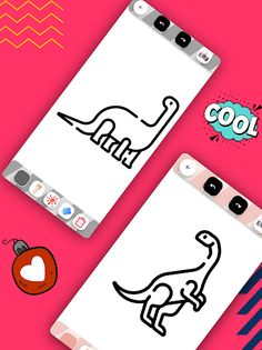 Dinosaur Drawing and Coloring - Screenshot 3