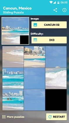 Cancun Sliding Puzzle - Screenshot 4