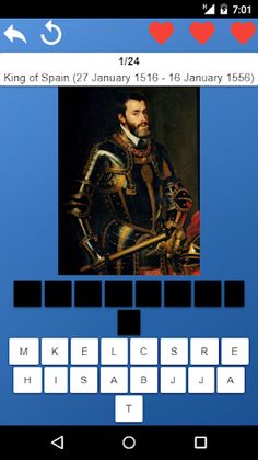 Rulers of Spain - Test of Hist - Screenshot 1