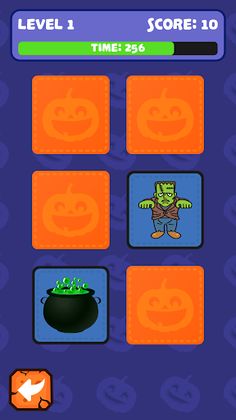 Halloween Memory Game for Kids - Screenshot 2