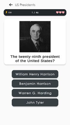 Quiz: Presidents of USA - Screenshot 2