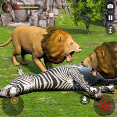 Offline Lion Family Simulator - Screenshot 1