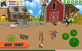 Fox Family - Animal Simulator - Screenshot 1