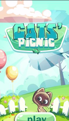 Bubble Shooter - Cat's Picnic - Screenshot 1
