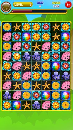 Fish FLower Swipe Puzzles - Screenshot 2
