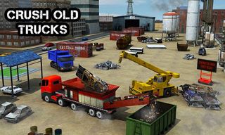 Wrecked Truck Crusher Crane 3D - Screenshot 1