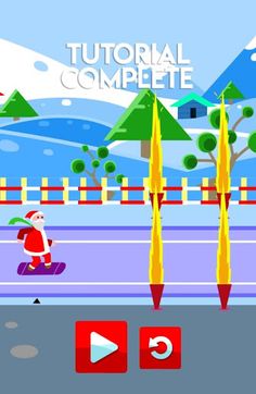 CHRISTMAS RADICAL: SKIING GAME - Screenshot 1