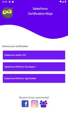 Salesforce Certification Ninja - Screenshot 1