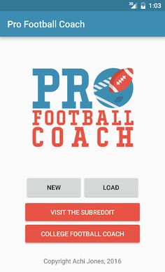 Pro Football Coach - Screenshot 1