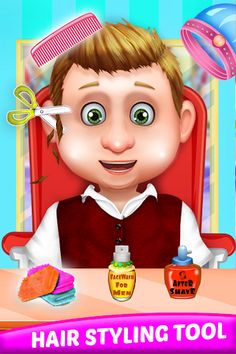 Boy Beard Shave Hair Care Game - Screenshot 3