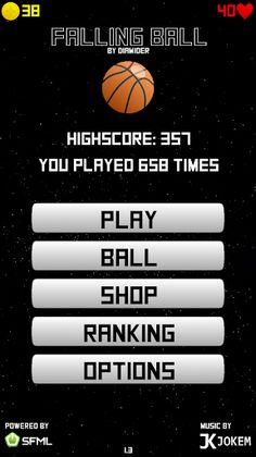 Space Falling Ball - Screenshot 2