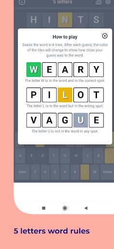Words 5 Letters - Screenshot 2