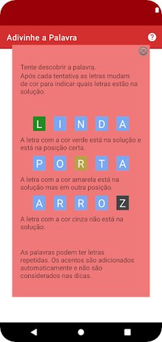 Adivinhe a Palavra - Screenshot 1