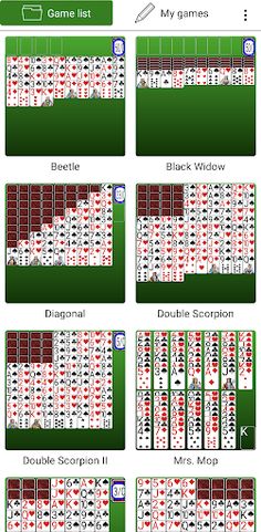 Spider Solitaires - Screenshot 1