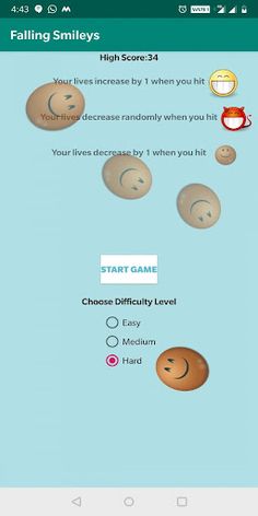 Falling Smileys - Screenshot 1