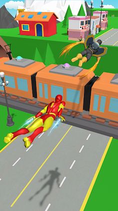 Superhero Shape Transform Run - Screenshot 2