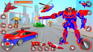 US Robot Car Transform Games - Screenshot 2