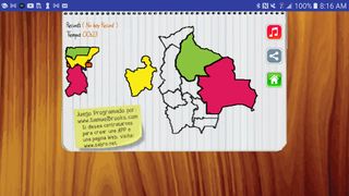 Juego del Mapa de Bolivia - Screenshot 2