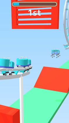 Roller Coaster Race 3D - Screenshot 2