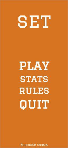 SET card game - Screenshot 1