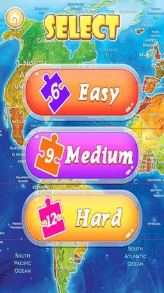 World Map Jigsaw Puzzles - Screenshot 2