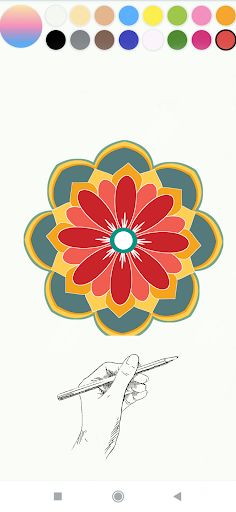 Mandala book: Color by number - Screenshot 3