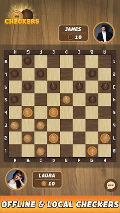 Checkers board game - Screenshot 2