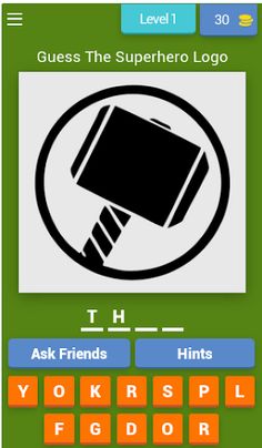 Superhero Logo Quiz - Screenshot 1