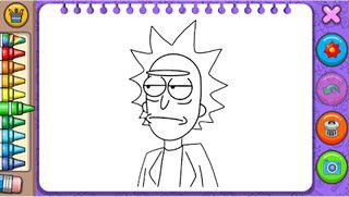 Rick & Morty Coloring book - Screenshot 1