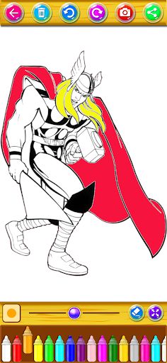 Super Heroes Coloring Book - Screenshot 2