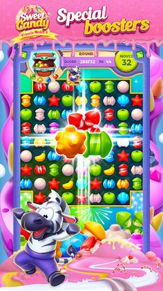 Sweet Candy Friends Match 3 - Screenshot 4