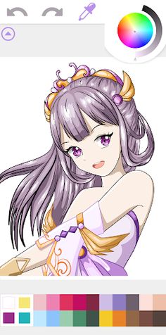 Anime Coloring Book Manga Game - Screenshot 1