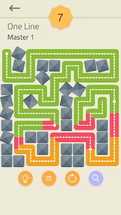 Fill One Line Puzzle game-Fill - Screenshot 2