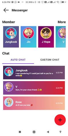Black Pink & Idol Messenger - Screenshot 2