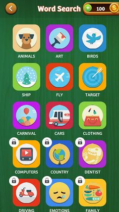 Word Search Game in English - Screenshot 2