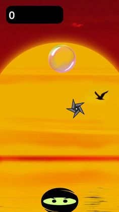 Ninja VS Bubbles Shuriken - Screenshot 1