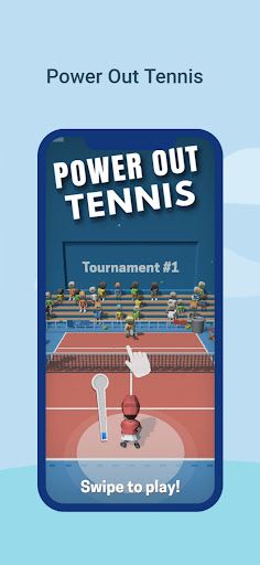 Power Out Tennis - Screenshot 1