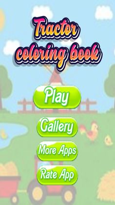 tractor coloring book - Screenshot 1