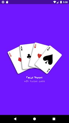 Focus training with playing ca - Screenshot 1